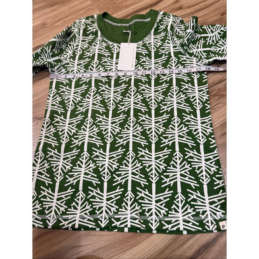 Pact Birch Tree 100% Organic Cotton Holiday Pajama top size Large - Picture 4 of 5